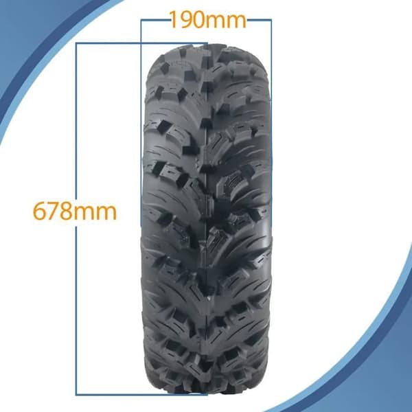 Däck för MTB 26x8.00-14, 6"