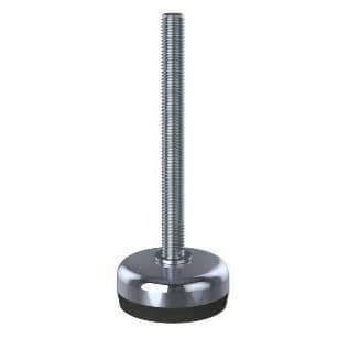Justerfødder - Inox - M10x100 - Base 50mm - Anti-vibration - Sæt af 4