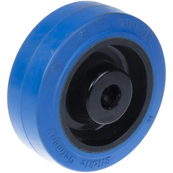Sininen kumipyörä 80mm - BLICKLE - Kääntyvä - 2 kpl sarja Blå