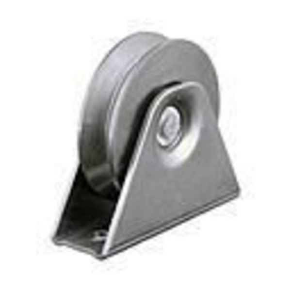 V-spårhjul - Set om 4 - Fast - 60 mm - Stål - Platinastöd