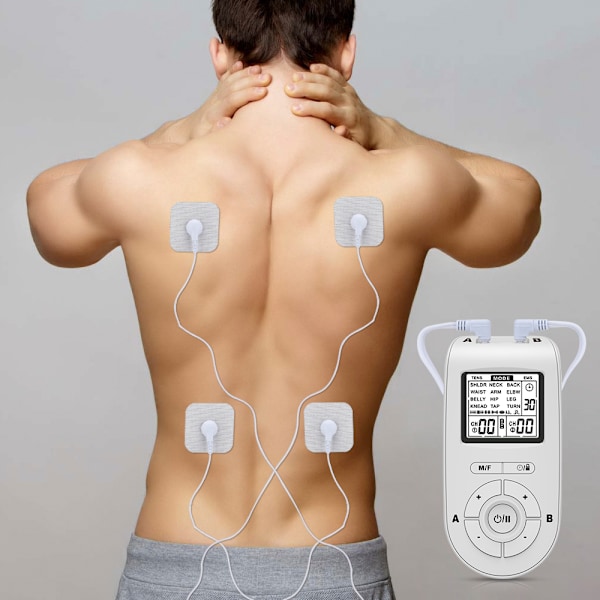 24-Modus Tens-maskin | Smertelindrende elektroder | Pulsmassasje | Nervestimulator