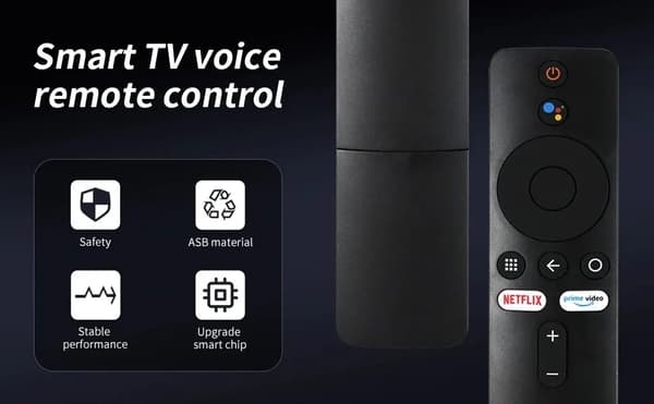 Stemmekontroll med Bluetooth, XMRM-00A for MI Box 4K, Xiaomi Smart TV 4X Android, med Google