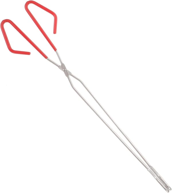 Set med 5 trätänger för öppen spis, grill, camping, eldstad utomhus