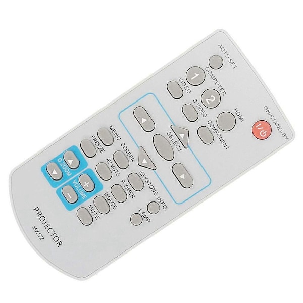 Ersättningsfjärrkontroll MXCZ för Panasonic Projektor PT-VW330U PT-VX400U PT-VW330E Grey