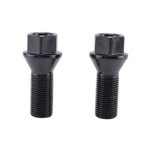 5 st M14 x 1,25 Svarta hjullåsbultar Mutter Stål 36136781151 för -BMW X3 X5 E70 E71 F20 F25 X5