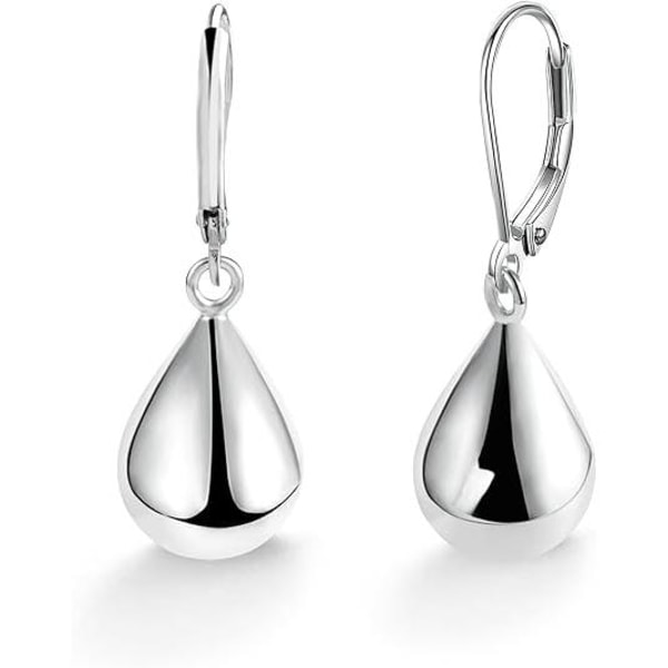 Örhängen i sterlingsilver med droppform för kvinnor och flickor