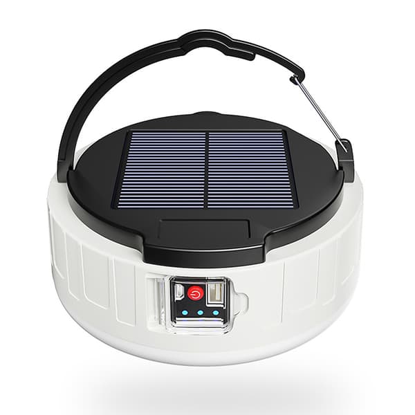 Solcellsdriven campinglykta med USB och evig batterifunktion