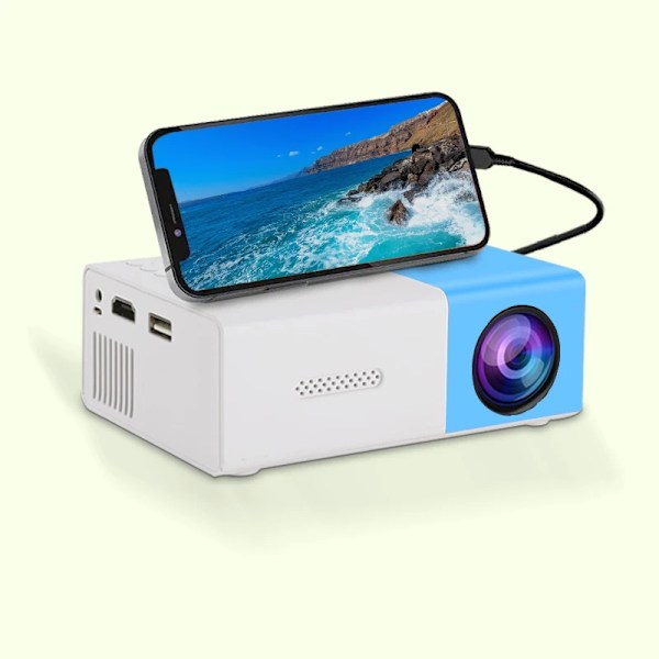 YG300 Mini HD -kotiprojektori USB- ja SD-muistilla, kotiteatteri, parempi elokuva-, TV- ja pelikokemus ulkoiluun Supports