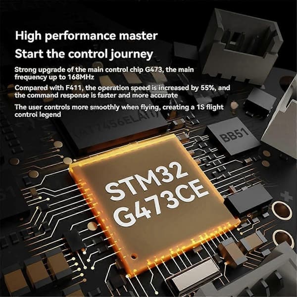 Matrix 1S Børsteløs 5-i-1 Flight Controller AIO Børsteløs Flight Controller Integrert ESC Tilbehør
