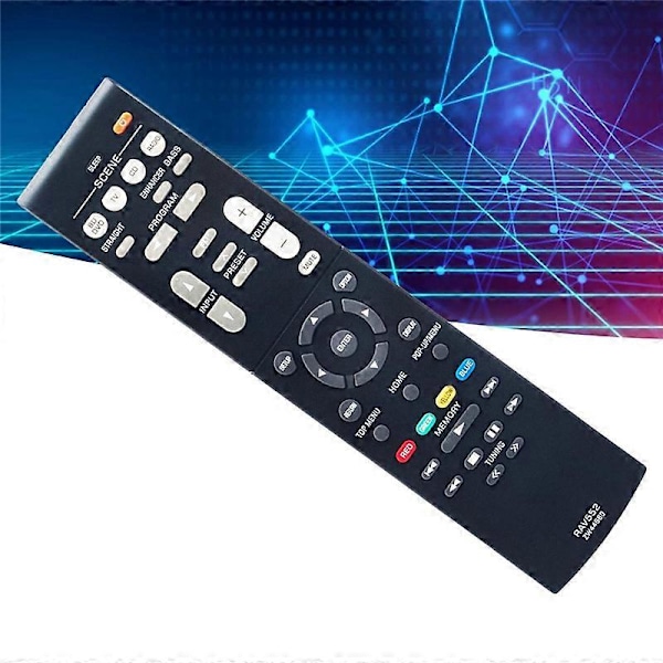 RAV552 Erstatningsfjernkontroll for Yamaha AV-mottaker RX-V379 RX-V479 RX-V579 RX-V381 RX-V383 RX-V385 black