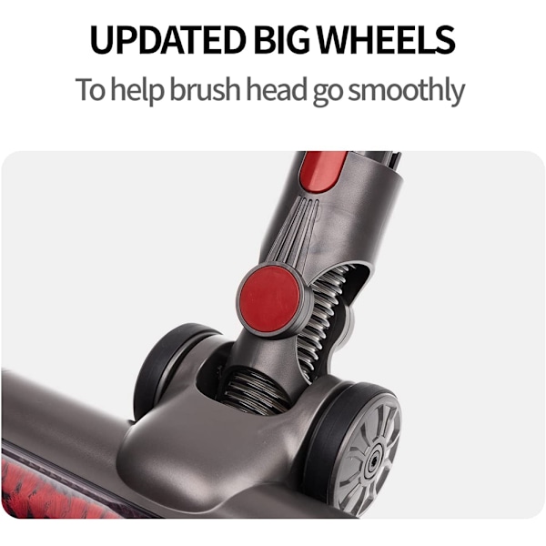 Turbinbørstehode for Dyson V7 V8 V10 V11 V15 Støvsuger Gulvmunnstykke med LED-frontlykter