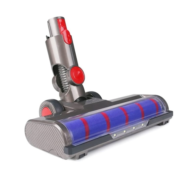 Motorisert gulvbørstehode for Dyson V8 V7 V10 V11 støvsugere med myk rullebørste LED frontlykter tilbehør
