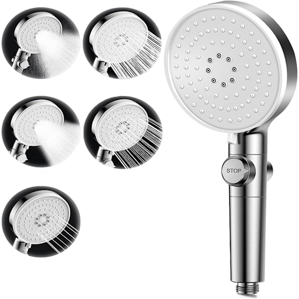 Vesisuihku, suodatettu käsisuihku vedensulkupullolla, suihkupää Shower