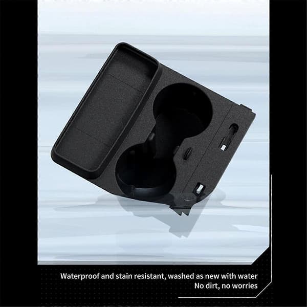 Multifunksjonell Vannkoppholder Sentral Kontroll Oppbevaringsboks Drikkeholder for Tesla Model Y Model 3