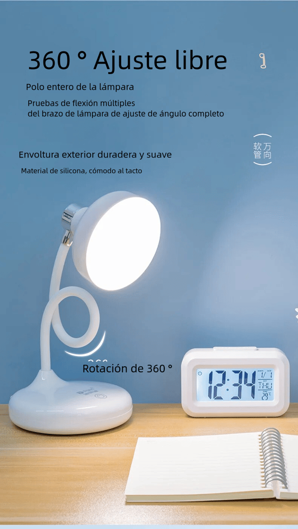 Øyebeskyttelse Bordlampe USB Oppladbar Leselys Nattlys