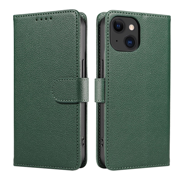Varkaudenestolla varustettu nahkainen puhelinkotelo, läppäkansi, sopii useisiin iPhone-malleihin Green iPhone XR