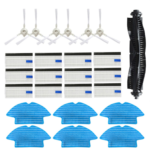 Sidebørste Hepa Filter Reservedeler for Tefal Rowenta X-Plorer Serie 75 RG7687 / RR7687WH Robotstøvsuger