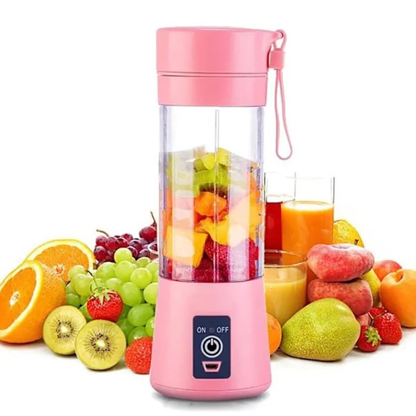 Bærbar elektrisk juicer, multifunksjonsblender, press og bland frukt, juice- og smoothie-maskin Combination