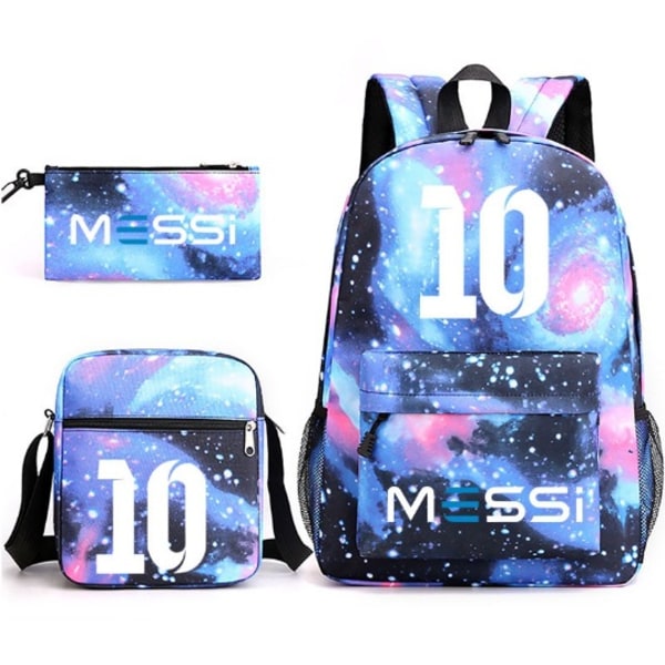 Messi 3 osaa Setit Reppu Mochila Lasten Tilavuus Laukut Starry blue 3