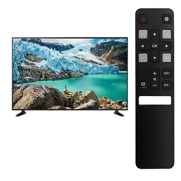 Ersättningsfjärrkontroll RC802V FNR1 för TCL Android 4K UHD Smart TV 65P8S 65P8 55P8S 55P8 49P30FS 55E Black