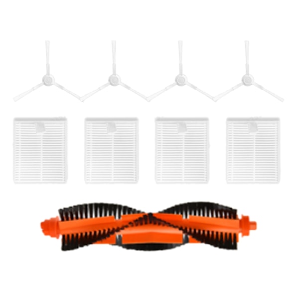 9 stk. reservedeler for Xiaomi robotstøvsuger, tilbehør, hovedsidebørste, HEPA-filter E10 E12 B112