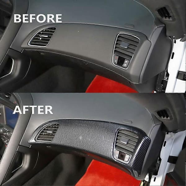 Dashboard Panel Dekorationsdæksel Trim til Chevrolet Corvette C7 2014 2015 2016 2017 2018 2019 Tilbehør