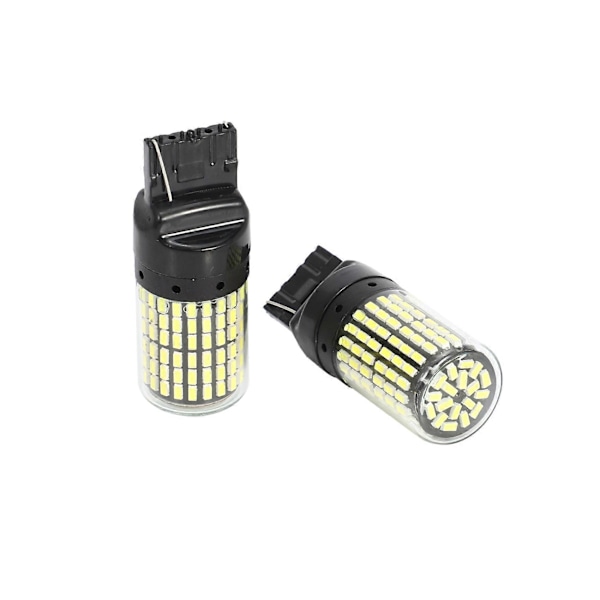 2 st Super Stark Canbus T20 7440 W21W Wy21W 144-Smd Backljus Blinkers Fel Fri Ingen F
