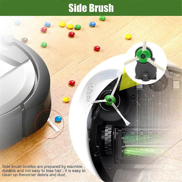 Sidoborstmotor för Roomba 500 600 700 800 900 I & E & J-serien I3 I7 E5 E6 E7 530 560 570 620 960