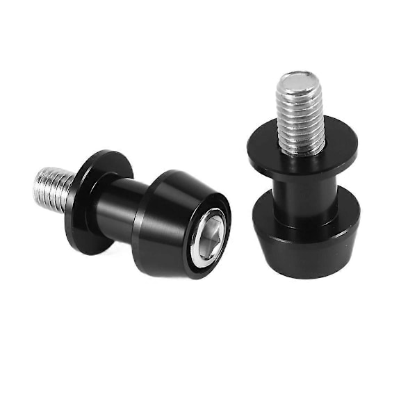 2X Motorcykel CNC Svingarms Spolar Sliders Ställ Bobbins 10mm för Kawasaki Ninja 250 ER6 Z 2