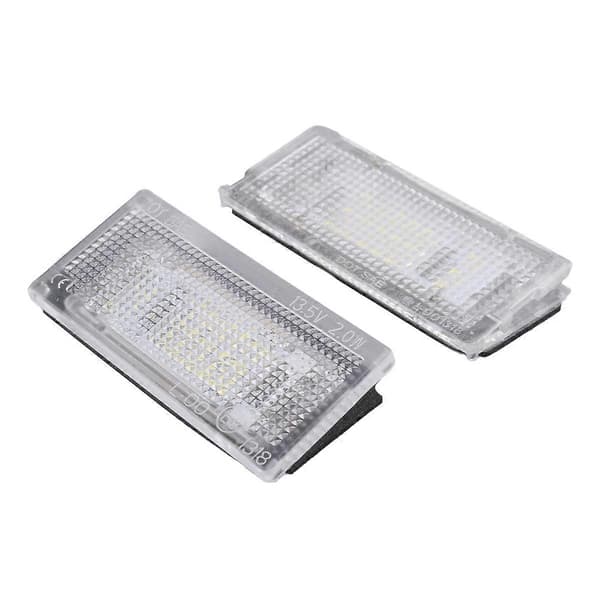 2 stk. nummerpladelys 18 LED 3528SMD hvidt nummerpladelys til BMW E46