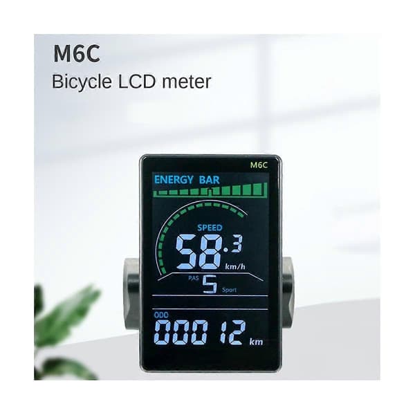 M6C Elektrisk Cykel LCD Display Meter 24V 36V 48V 60V E Scooter LCD Panel Farveskærm med USB til M