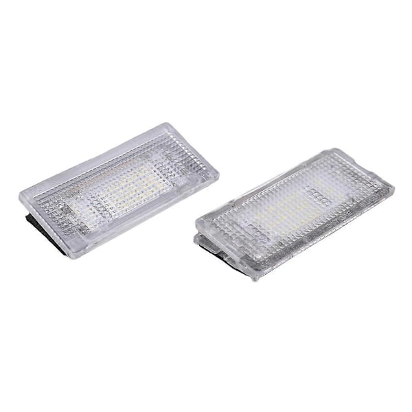 2 stk. nummerpladelys 18 LED 3528SMD hvidt nummerpladelys til BMW E46