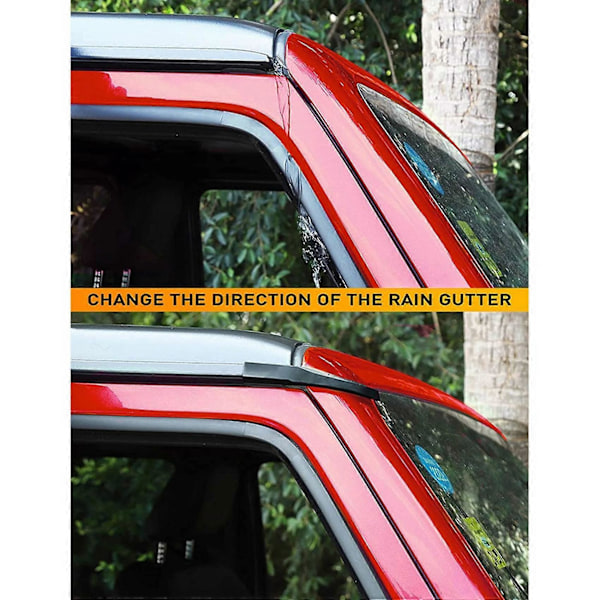 Uppgraderad version Stuprörsförlängningar, Regnränna Avledare, För 2011-2017 Jeep Wrangler JK JKU
