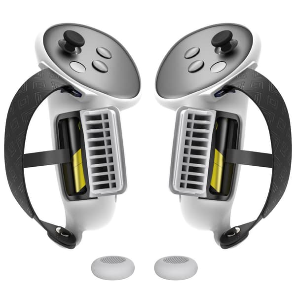 Silikone Controller Greb Cover til Meta Quest 3, Hvid, Anti-Slip Stødsikker White