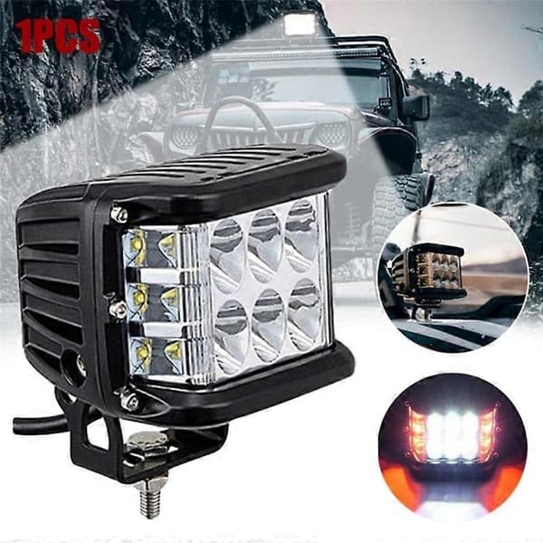 Auto Trippel Sidebelyst Arbeidslys Kuppellys Burst Blinkende Lys Frontlykt Spotlight Strobelys