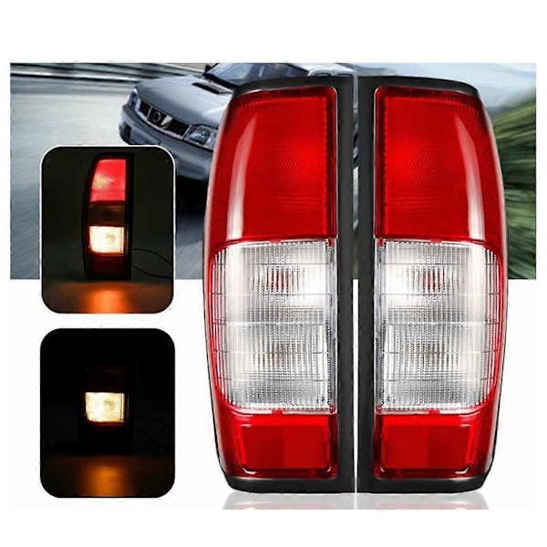 Par Bakljus Bromsljus för Nissan Navara D22 D23 Pickup 1997-2004 Med Glödlampa Kabelstam RLN