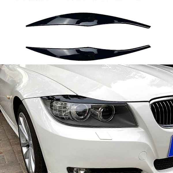 För BMW 3-serie E90 E91 320I 330I 2005-2012 Främre Strålkastarskydd Dekorlist Ögonbrynslist