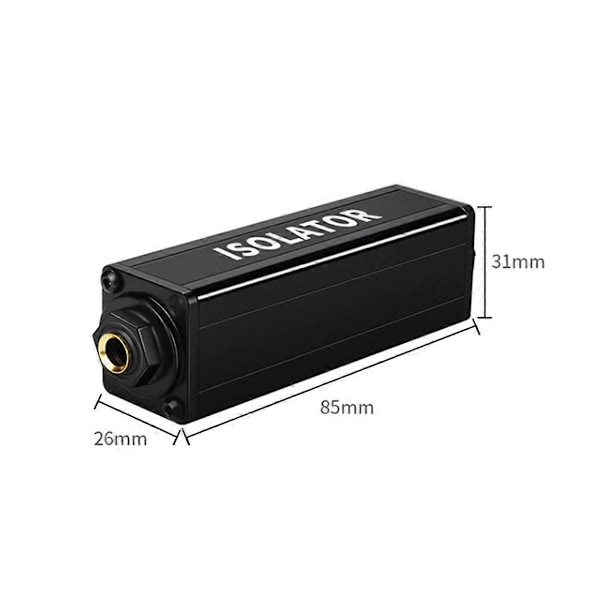 6.5 Audio Isolator Lydstrøm Støjeliminator Jordforbindelsesisolator TS Audio Isolator Lydbalan
