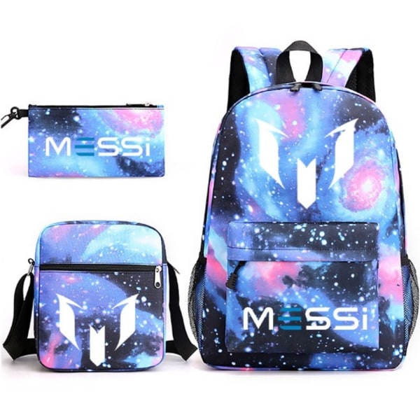 Messi 3 osaa Setit Reppu Mochila Lasten Tilavuus Laukut Starry blue 4
