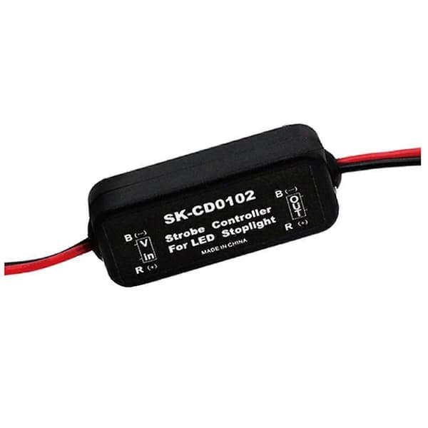 Strobe Controller Bremselys Blinkmodul til Bil LED Bremselys Stoplys Lampe 12V-16V LED Flash Tai SKCD0100