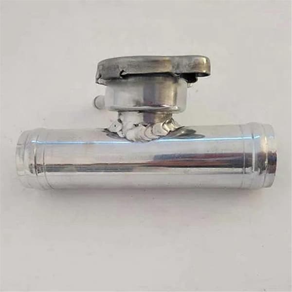 Intercooler Anslutningshylsa 38MM Aluminium Inline Radiatorslang Påfyllning/Lock T6063 T-Typ Intercooler