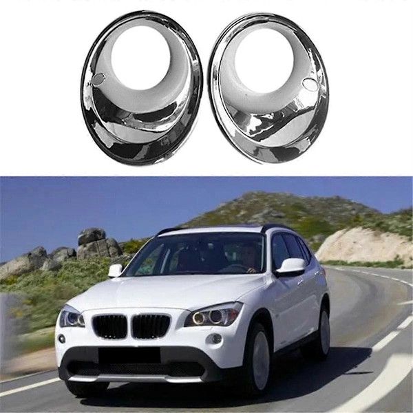 Bilstyling Främre Dimljus Ram Lampa Ring Skydd Trim för BMW X1 E84 2009 2010 2011 2012