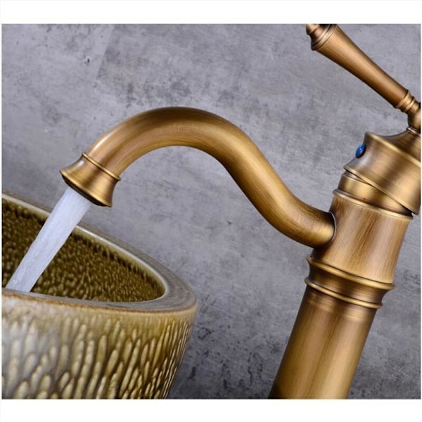 Svingbar messing servantkran i keramisk retrostil universal tap-a