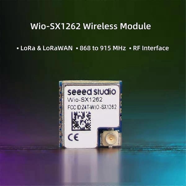 SX1262 Trådlös Modul, Wio-SX1262 Inbäddad, Stöder LoRa & LoRaWAN på EU868 & US915