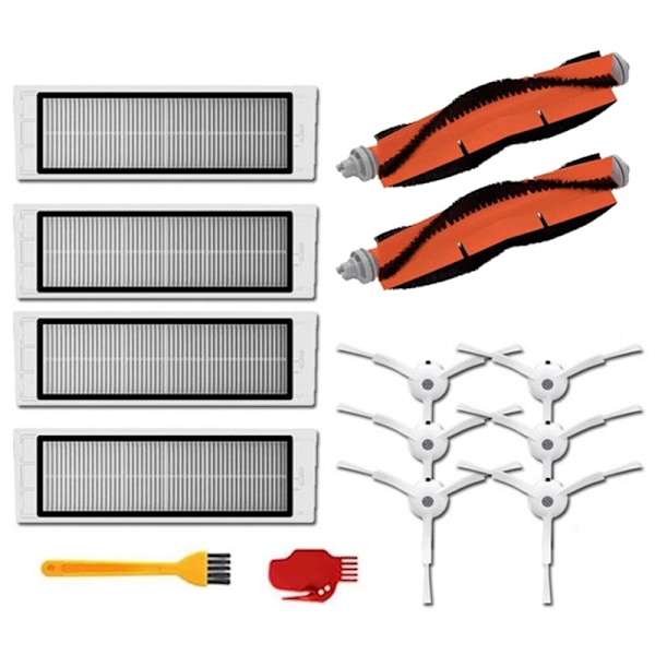 Hovedbørste Vaskbart Hepa Filter Sidebørste til Xiaomi Mi Vacuum 1. 1S Robot Roborock S50 S51 S55 S6 T60 T61 T65 Dele