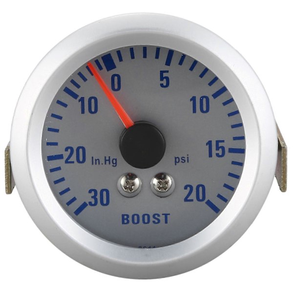 Turbo Boost / Vakuummätare för Bil 2\" 52mm 0-30in. / 0-20PSI Orange Ljus Med Enkel Mätare