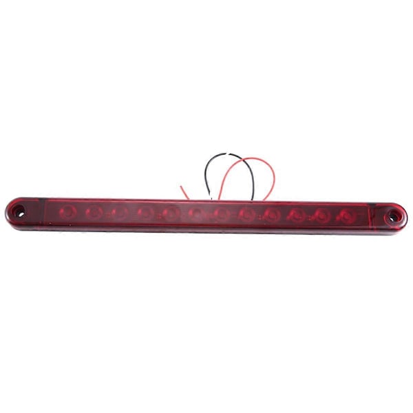 12LED Stopplys Baklys 12V Bremselys Bar Lastebil Tilhenger Lorry Buss Bremse Identifikasjonslys