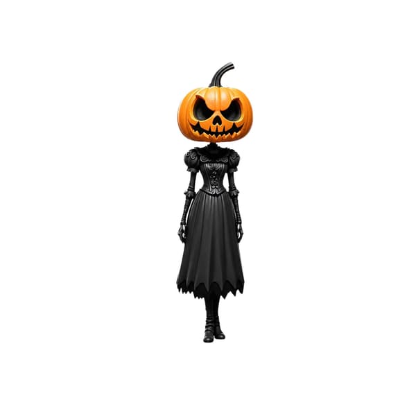 Halloween Gresskar Mann Harpiksfigur, Par Cosplay Dekor, Gresskar Mann Pumpkin Man