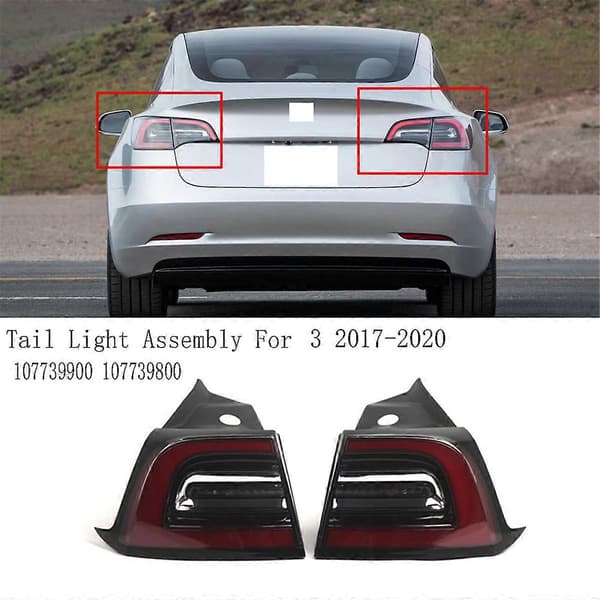 Bakre Bromsljusenhet Bakljusenhet för Tesla Model 3 2017-2020