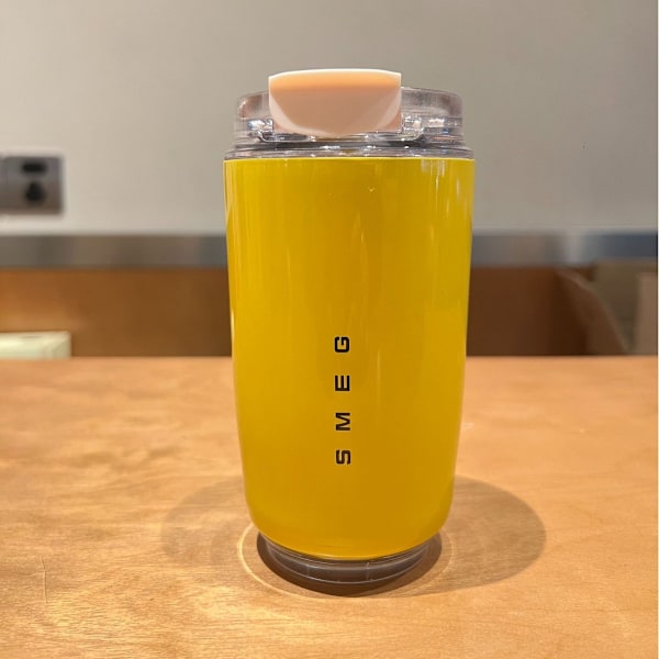 Smart Luksus Rustfritt Maple Kaffekrus med Varm og Kald Dobbel Isolering for Bærbar Bil Yellow